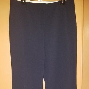 $98 ANN TAYLOR KATE BLUE 12 TALL TROUSER LEG NWT